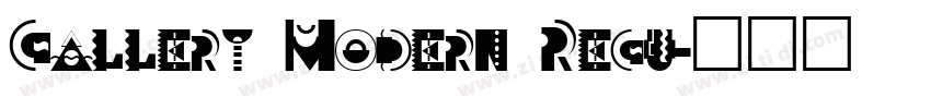 Gallery Modern Regu字体转换
